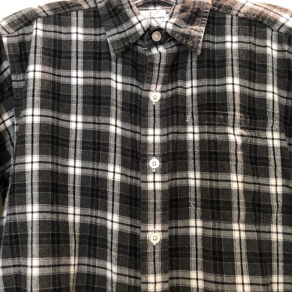 Calvin Klein Flannel Button Down Shirt - Picture 3 of 8